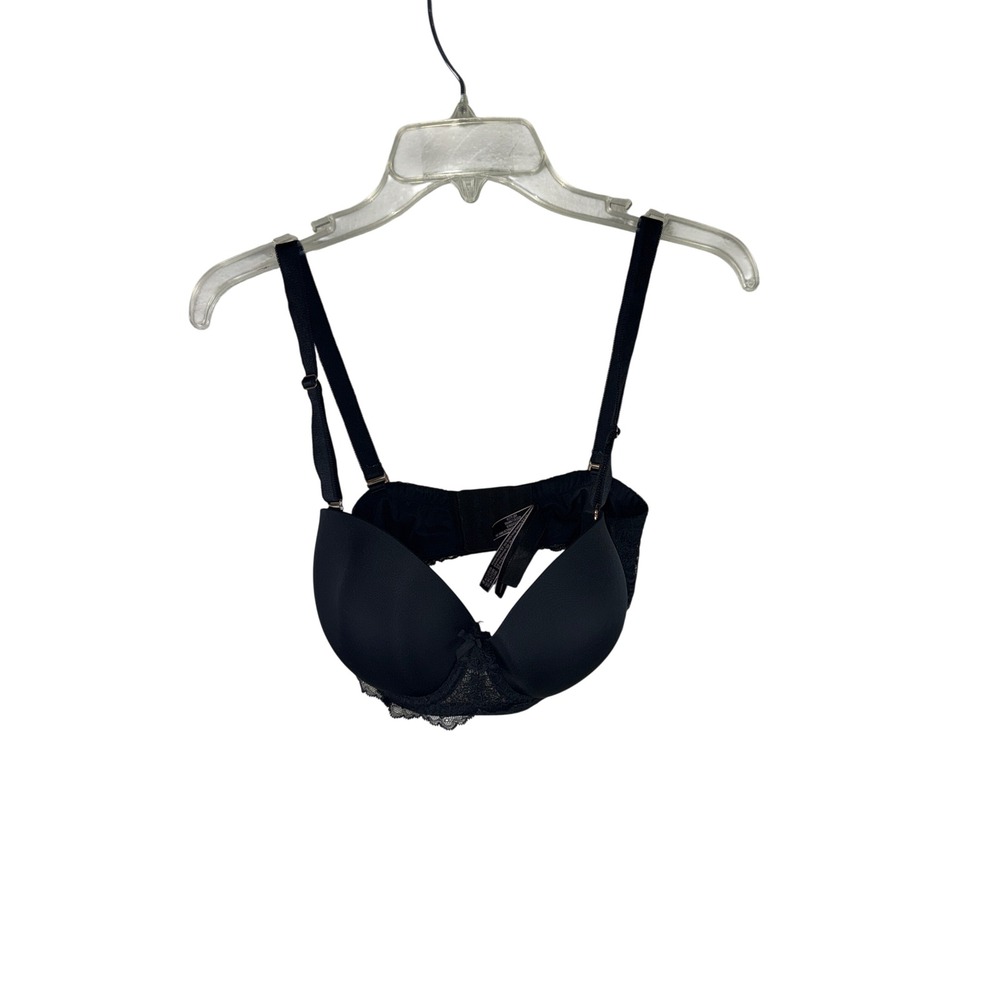 Victoria's Secret Dream Angels Multi-Way Lace Trim Bra Black 36DD E80